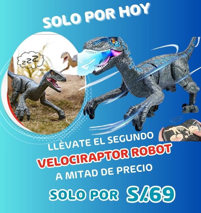 OFERTA 2DA UNIDAD VELOCIRAPTOR ROBOT CONTROL REMOTO
