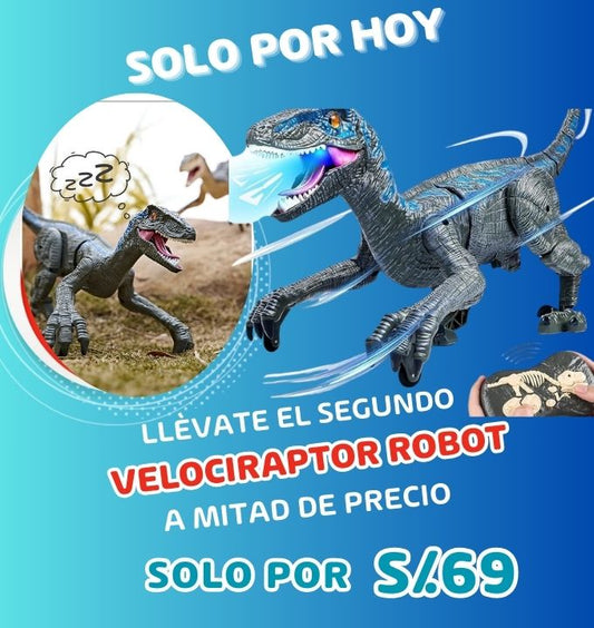 OFERTA 2DA UNIDAD VELOCIRAPTOR ROBOT CONTROL REMOTO