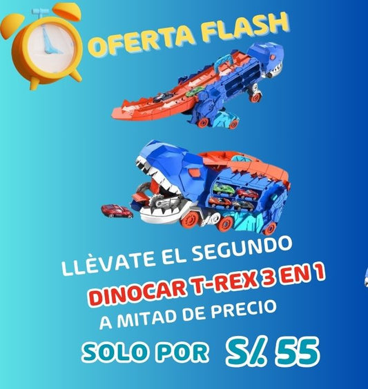 OFERTA FLAS DINOCAR T-REX 3 EN 1